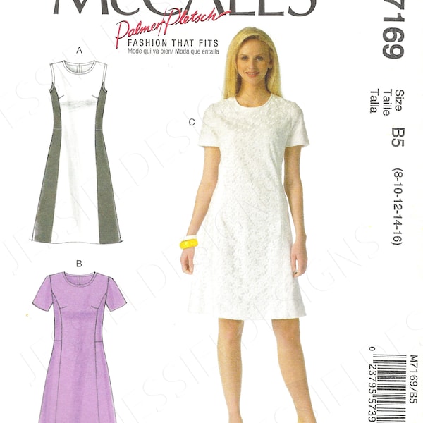 Uncut McCall's Sewing Pattern 7169 Misses' Dresses Sewing Pattern - Size 8-10-12-14-16 18-24 FF