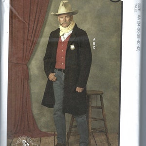 Uncut Mccalls sewing pattern 8400 Sizes 34-42 Men&#39;s Costume - Western Costume FF