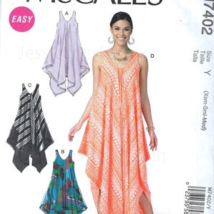Uncut Mccalls Sewing Pattern 7402 Misses Dress Size XS-S-M L-xl-xxl FF ...