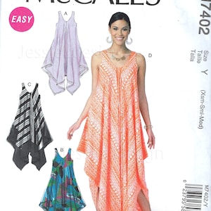 Uncut Mccalls Sewing Pattern 7402 Misses Dress Size XS-S-M L-xl-xxl FF ...