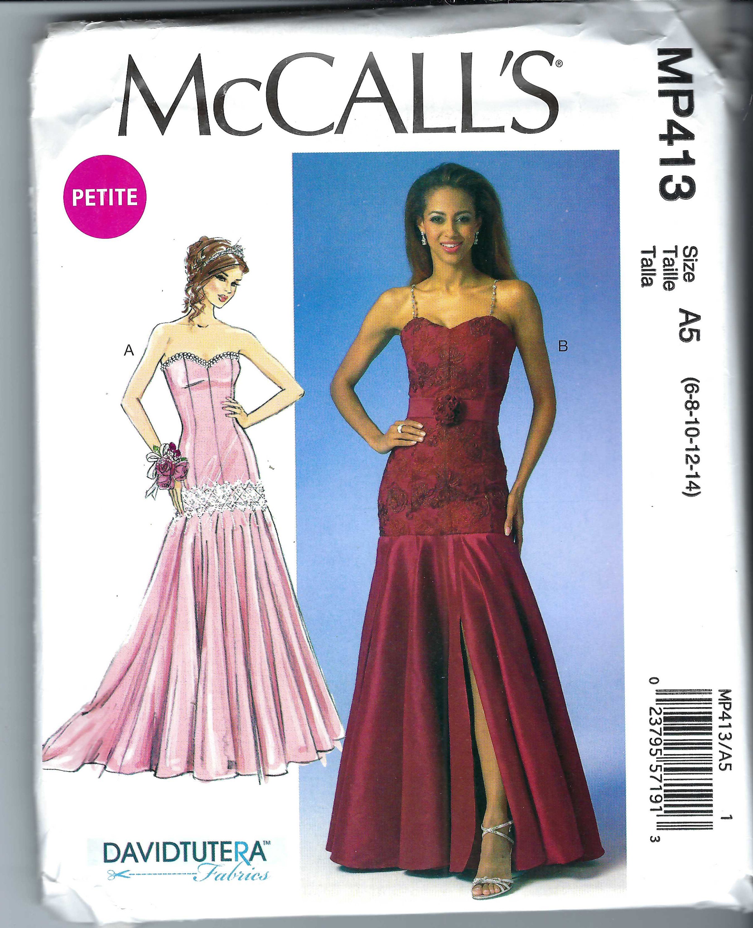 Uncut mccalls Sew sewing pattern 11546 8312 Misses' Dresses size xs-s-m  L-xl-xxl FF