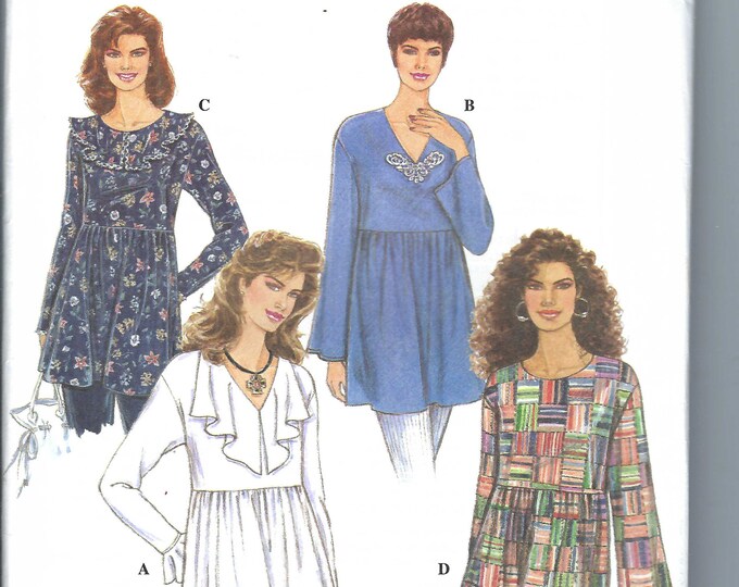 Uncut Vintage Simplicity Sewing Pattern Pullover Top With Neckline and ...