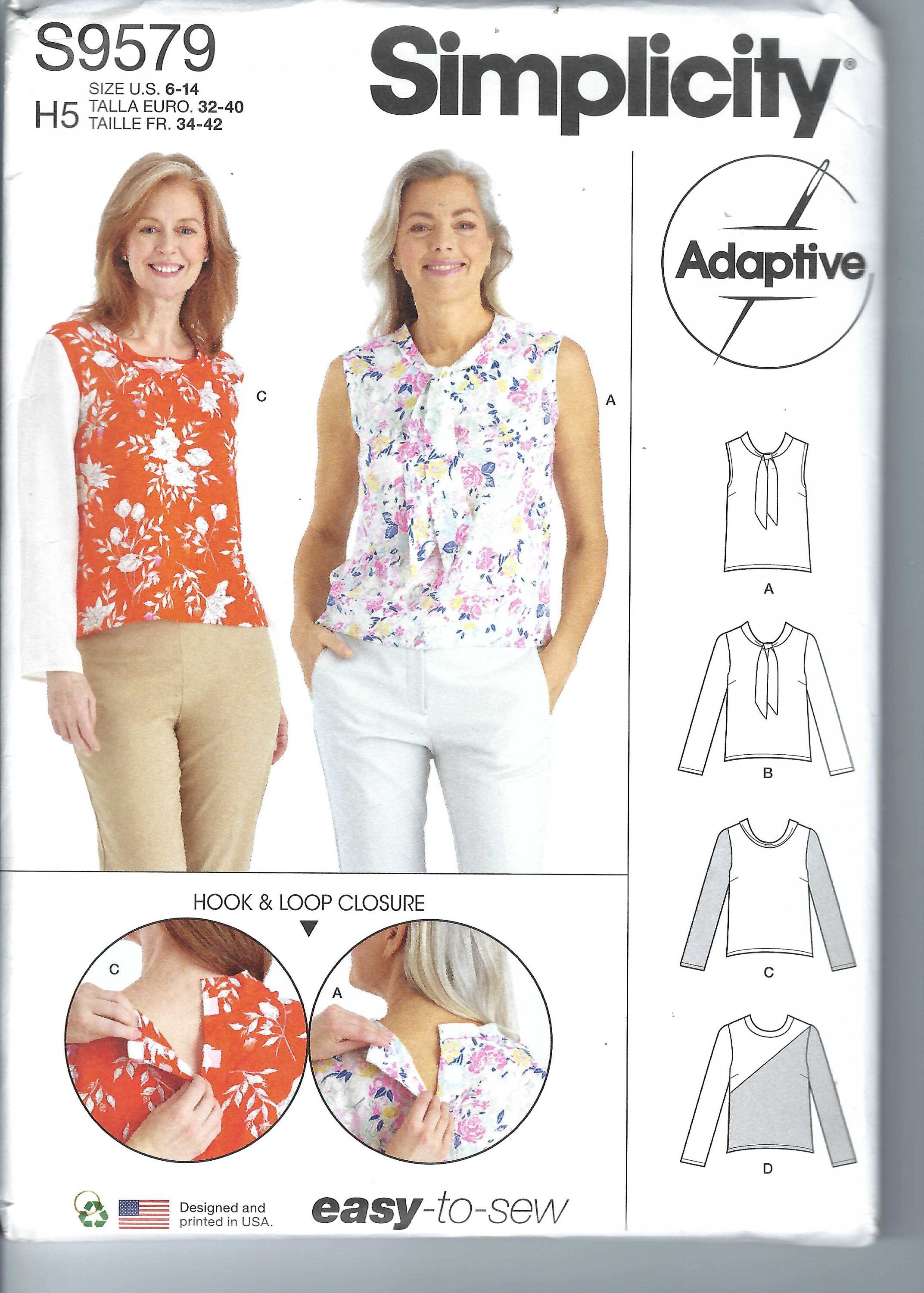 Uncut Simplicity Sewing Pattern Women's Tops, Long Sleeve Tops, Tank ...