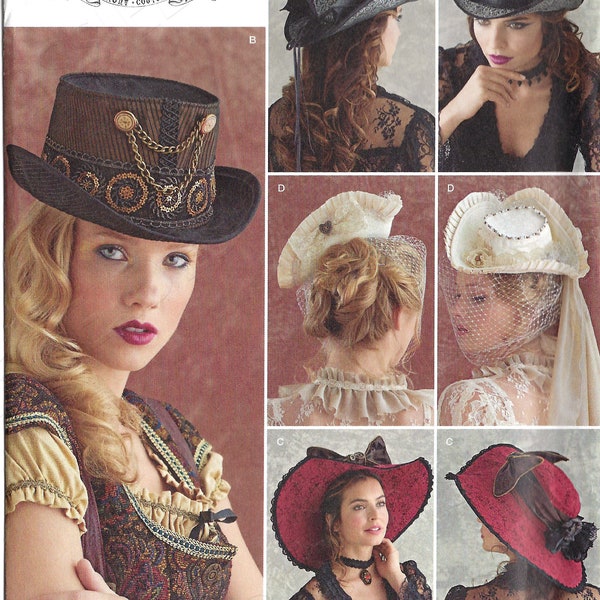 UNCUT simplicity sewing pattern 8361 Hats in Three Sizes FF