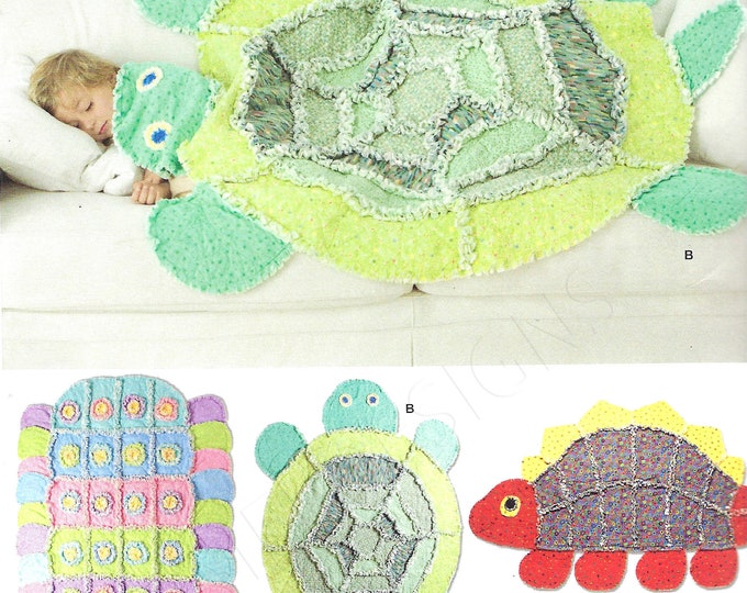Uncut Simplicity Sewing Pattern 2493, Rag Top Quilt Pattern, Rag Quilts ...