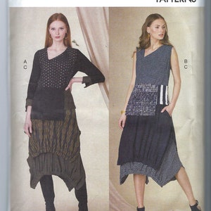 Oklippt vogue-sömnadsmönster 1820 saknar topp och kjol storlek A-J byst 32-55 midja 26 1/2-50 1/2 FF