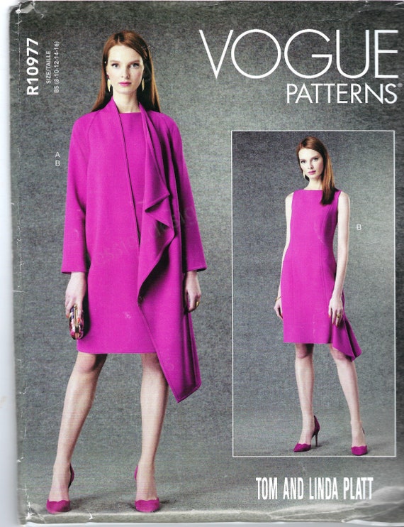 Uncut vogue Schnittmuster Misses Jacke Kleid Vogue Schnittmuster