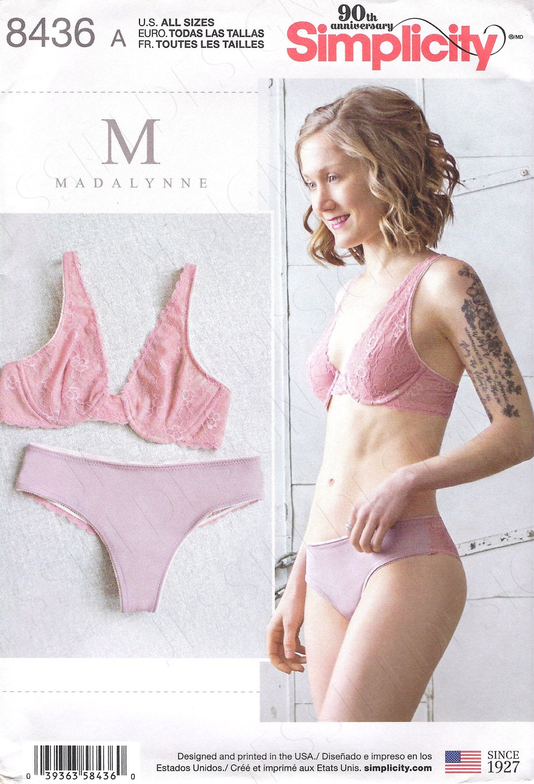 Simplicity Pattern 8228 Women's Soft Cup Bras and Panties