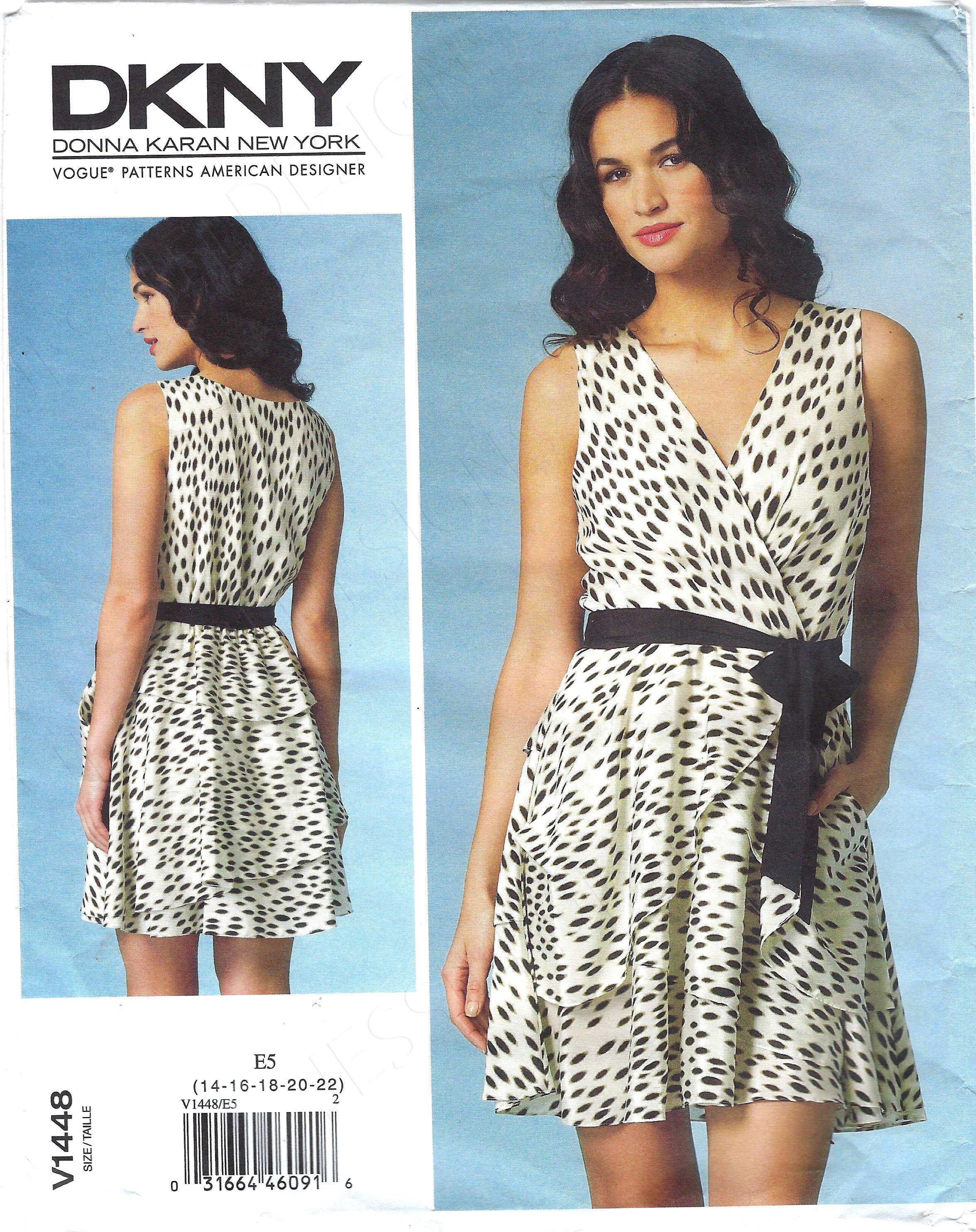 Uncut Vogue Sewing Pattern 1448 DKNY 