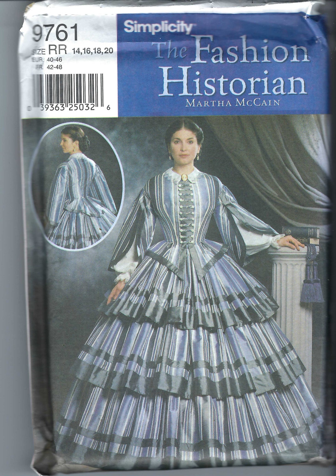 Uncut Simplicity Sewing Pattern Civil War Costume Pattern 9761 From the ...