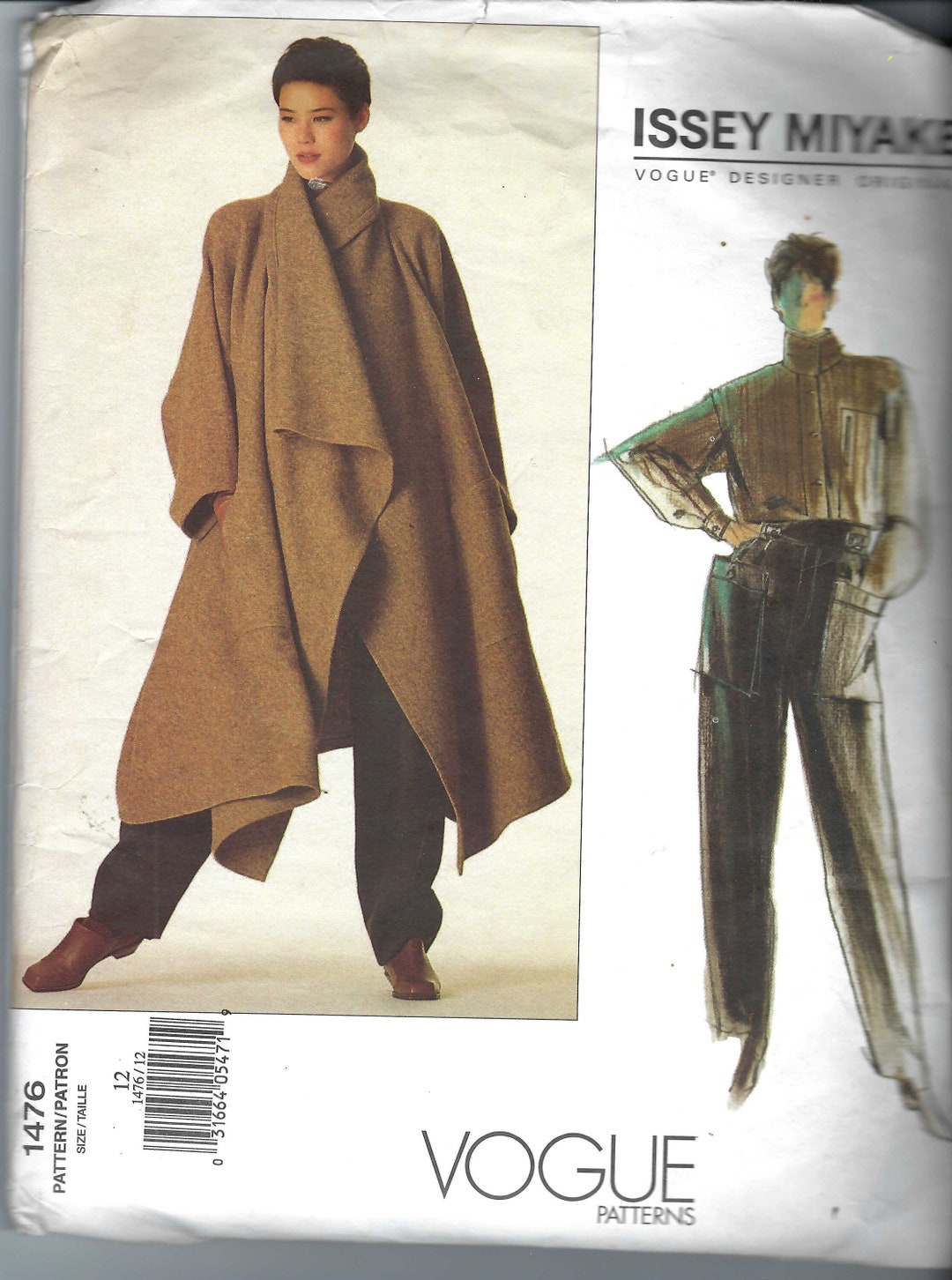 Uncut Vogue Sewing Pattern Misses' Coat Shirt & Pants - Etsy