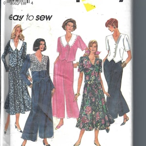 Uncut Vintage Simplicity Sewing Pattern 8480 Pull on Pants Skirt or Top ...