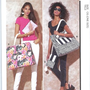 Uncut McCalls Sewing Pattern  11415 8271 totes and pouches one size Factory Folded