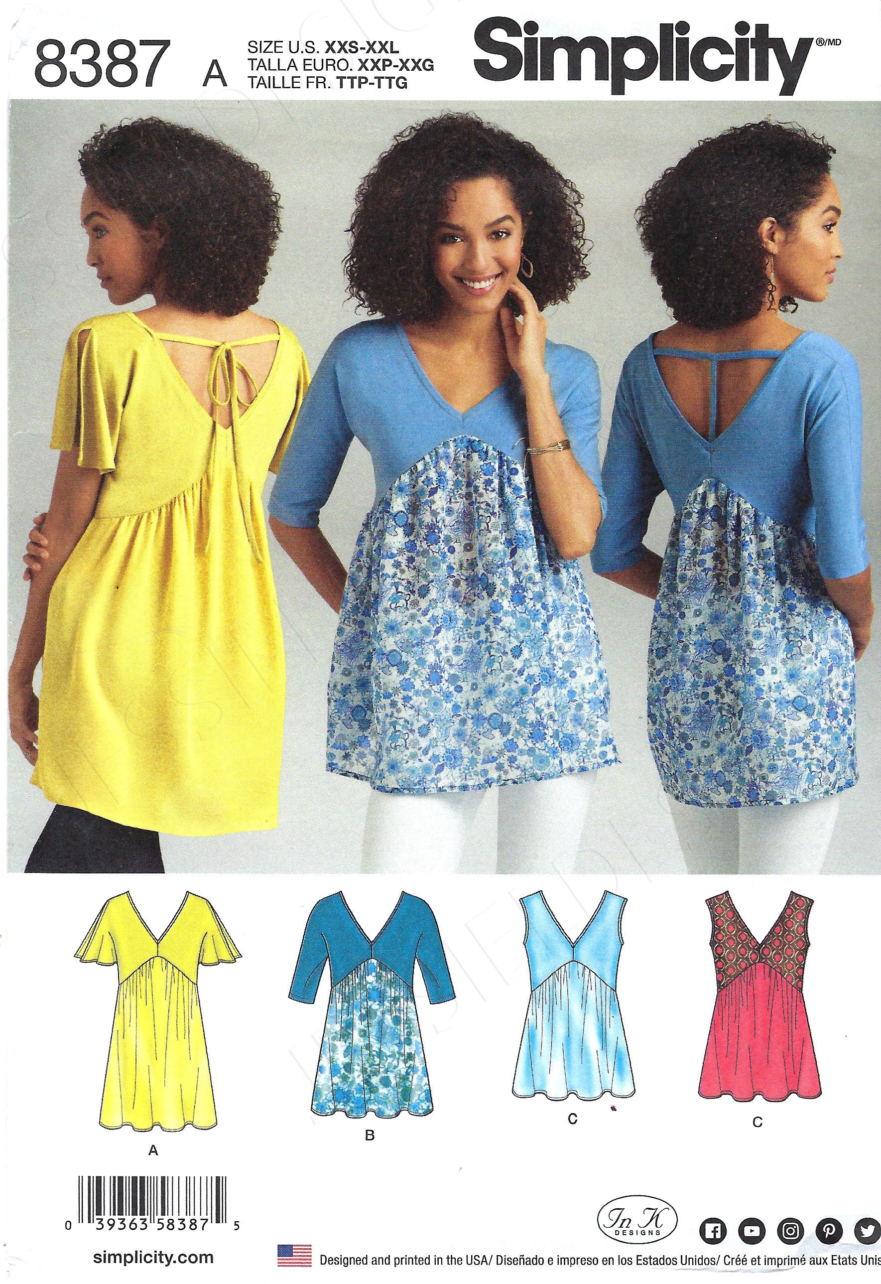律さま 専用 Uncut Simplicity Sewing Pattern 664 8387 Misses' Knit and