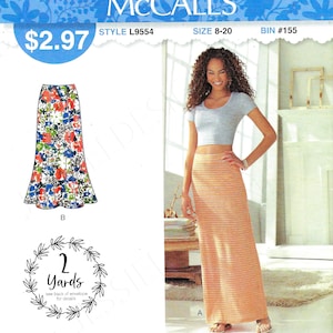 Uncut mccalls Sew sewing pattern 9554 misses skirt size 8-20 FF