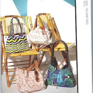 Uncut McCalls Sewing Pattern 11552 8307 bag one size  Factory Folded
