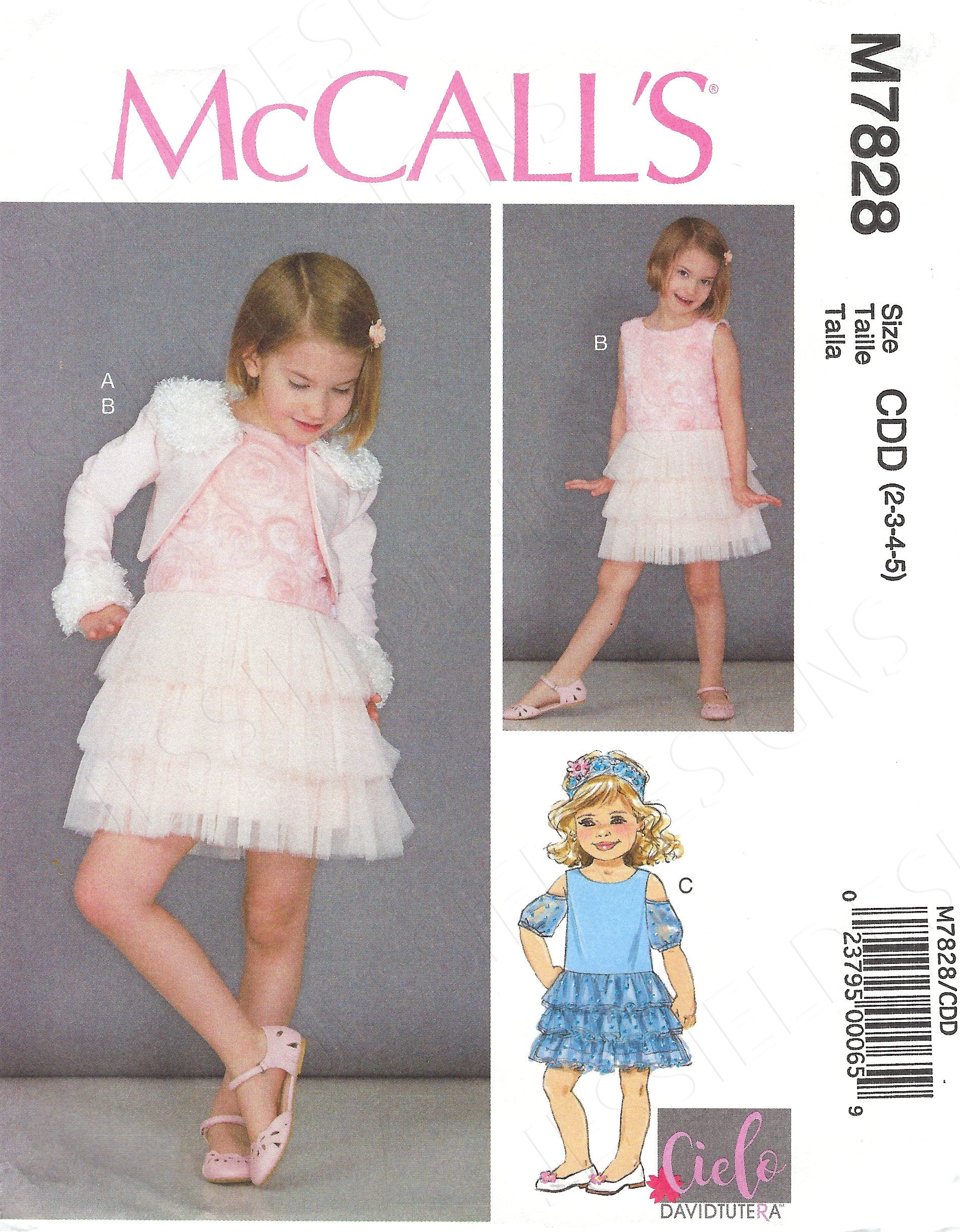 Burda 7828 patroon sale