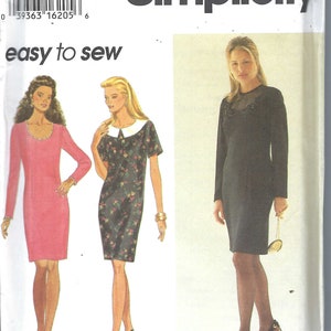 Uncut vintage Simplicity Pattern 9272 Misses Dresses Pattern, size 6-8-10  FF