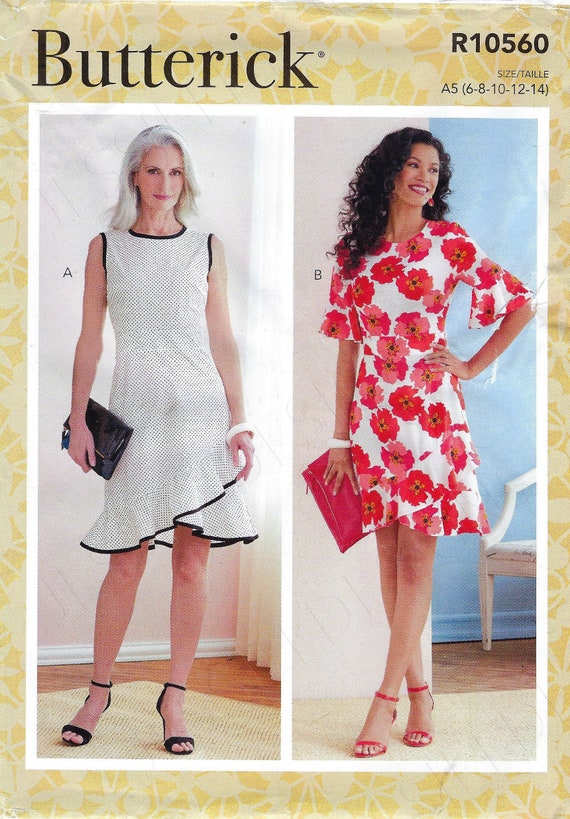 Uncut butterick sewing pattern 10560 B6729 Misses' Dresses | Etsy