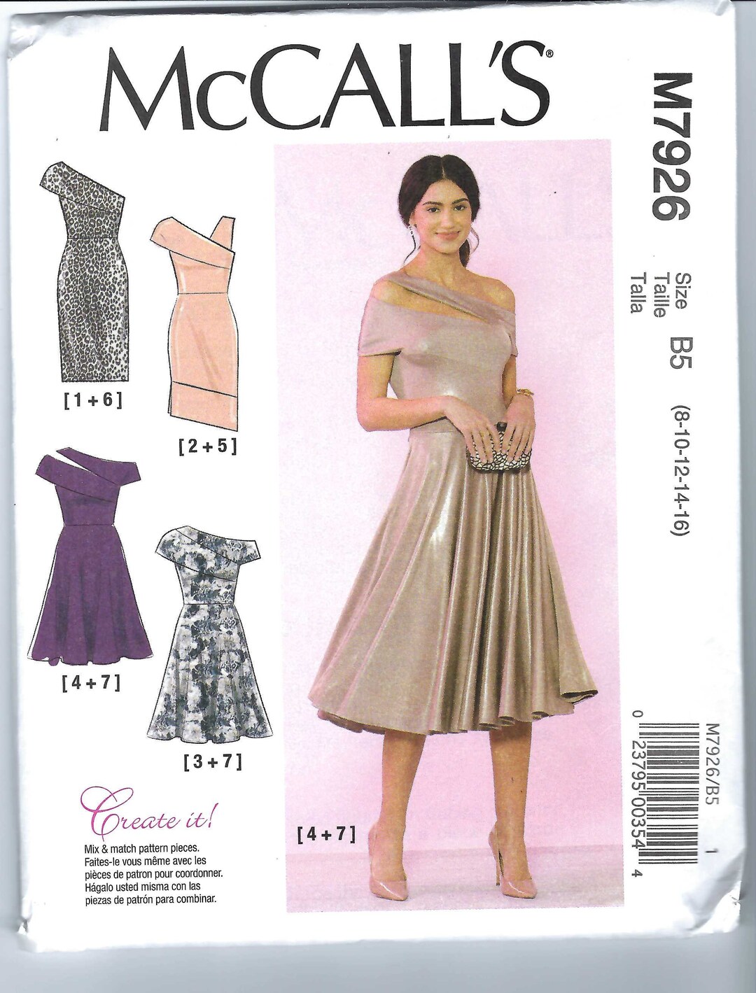 Uncut Mccalls Sewing Pattern 7926 Misses' Special Occasion - Etsy