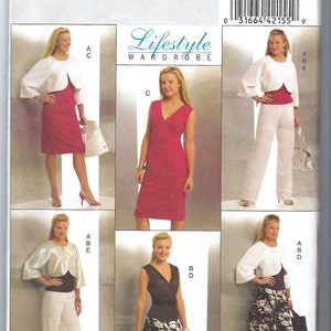 Uncut Butterick Sewing Pattern Misses&#39; Jacket, Top, Dress, Skirt and Pants  Butterick 5188 - Sizes 6-8-10-12 14-16-18-20 FF