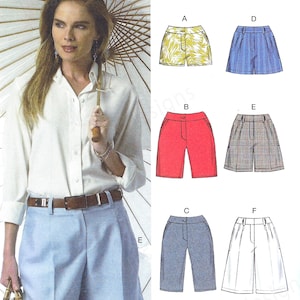 Uncut vogue sewing pattern pattern for shorts - Vogue 9008 - sizes 6-8-10-12-14 14-22 FF