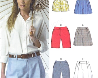 Oklippt Vogue-sömnadsmönster för shorts - Vogue 9008 - storlekar 6-8-10-12-14 14-22 FF
