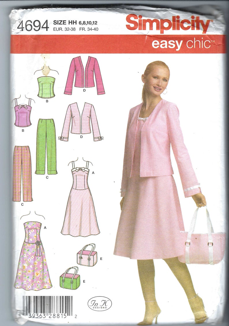Uncut Simplicity Sewing Pattern 4694 Easy Chic Separates Pattern SZ 6 ...