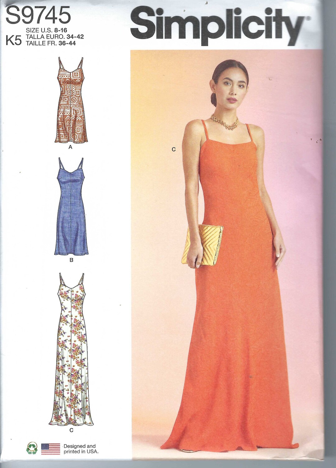 染ページ S9742 (PDF) | Misses' Dresses | Simplicity