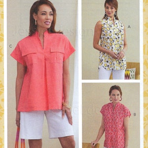 Uncut butterick sewing pattern 10788 6768 Misses' Tops size 6-14 14-16-18-20-22 FF