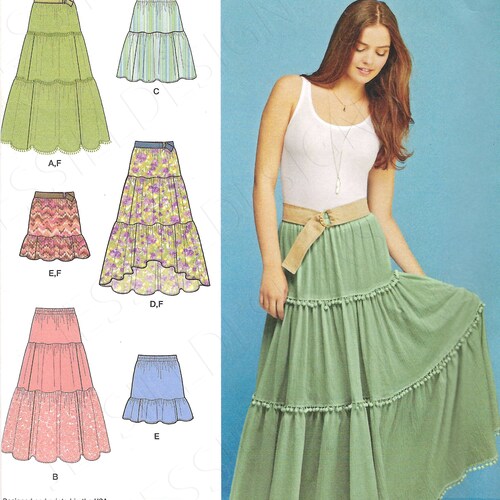 Uncut Simplicity Sewing Pattern 0401 1110 Easy-to-sew Skirt - Etsy