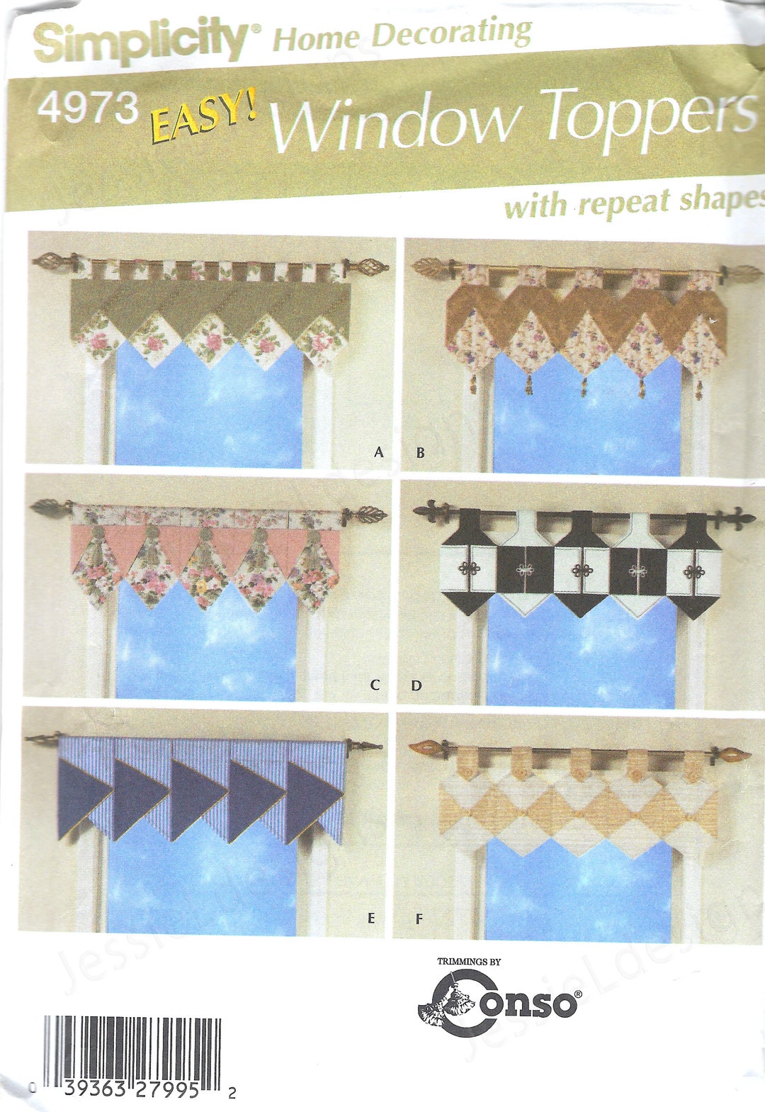 Uncut Simplicity Sewing Pattern 4973 Sewing Pattern Topper Home Decor ...