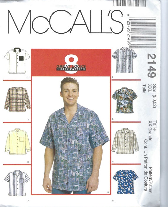 Uncut vintage McCall's sewing pattern 2149 Men's | Etsy