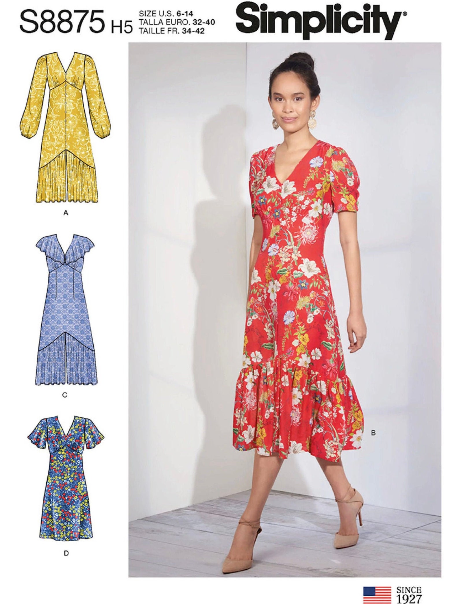 Uncut Simplicity Sewing Pattern 10117 8875 Misses' Dresses - Etsy