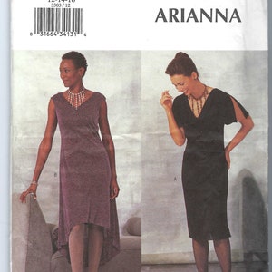 uncut  Butterick sewing pattern 3303 Arianna Dress Pattern, Misses A-Line Dress With Front, Hem And Sleeve Variations size 12-14-16 FF