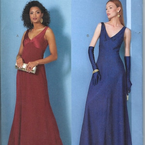 Uncut vogue sewing pattern Women&#39;s Dress, Formal Dress, Maxi Dress, Prom Dress, Evening Gown Vogue 1842, Size 8-16 16-24 FF