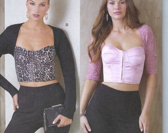 Uncut Vogue Sewing Pattern 11728 1938 Misses' Corset Tops