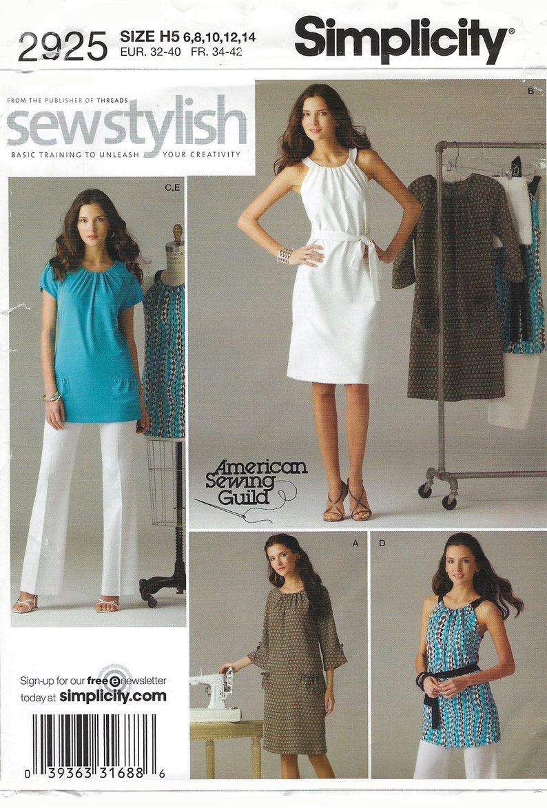 Uncut Simplicity Sewing Pattern 2925 for Misses'/ Miss Petite Dress or ...