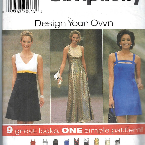 Uncut vintage Simplicity  Sewing Pattern Miss Petite Dress Pattern 7510 size 16-18-20 FF