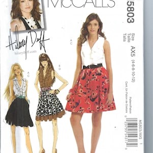Uncut McCall&#39;s sewing pattern 5803 McCall&#39;s Misses&#39; Tops and Skirts Sewing Pattern Uncut Factory Folded Sizes 4 6 8 10 12 FF
