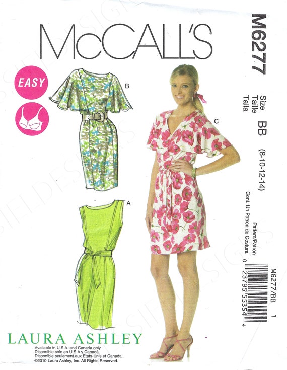 Uncut McCalls sewing pattern 6277 Misses Lined Dresses and | Etsy