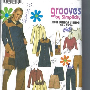 Uncut vintage Simplicity sewing pattern 9474 Teens' Outfits, Size 3/4-9/10 FF