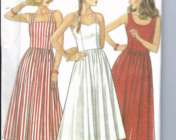 Rare Uncut Vintage New Look Sewing Pattern 6385 New Look Misses Dress ...