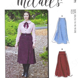 Uncut  McCalls sewing Pattern 8071 Misses&#39; Costume Skirt size 4-12 12-14-16-18-20 FF