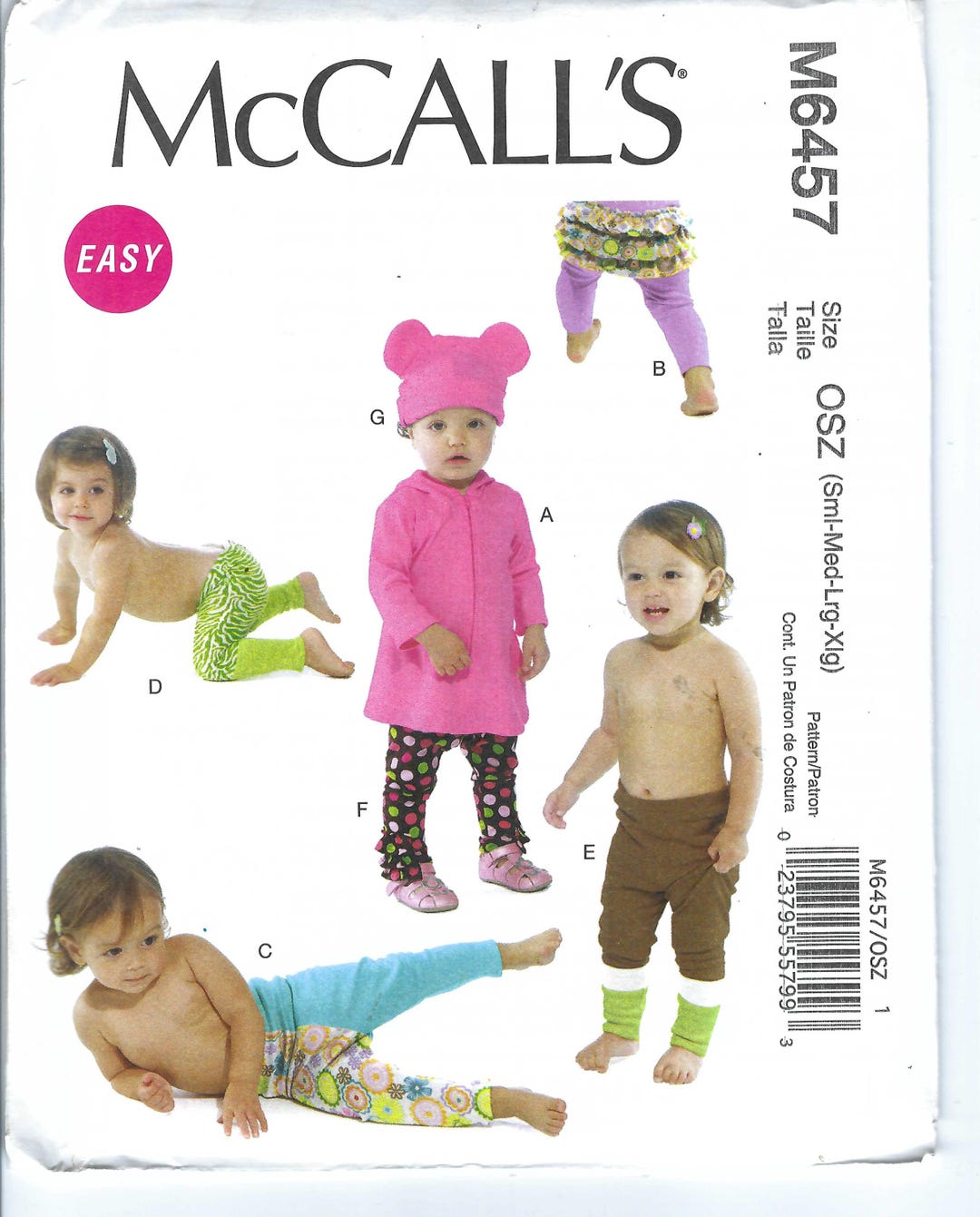 Uncut Mccalls Sewing Pattern Sew Baby Clothes Infant Clothing | Shirt ...