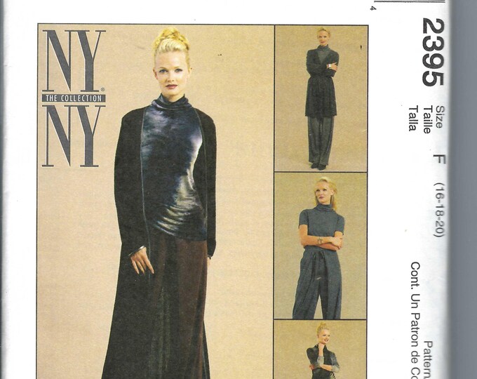 Uncut Mccalls Sew Sewing Pattern 2395 Misses Unlined Duster or Jacket ...