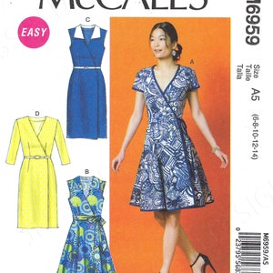 Uncut Mccalls Sew Sewing Pattern 11551 8322 Misses' Gathered Dress