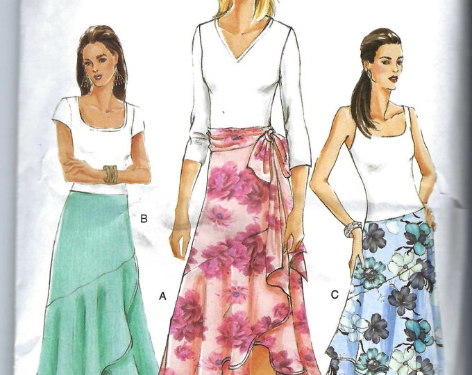 Uncut Vogue Sewing Pattern 8040 Skirt Petite Skirt and Sash - Etsy