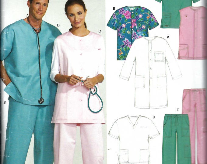 Uncut New Look Sewing Pattern 6548 Professional Uniforms Sewing Pattern ...
