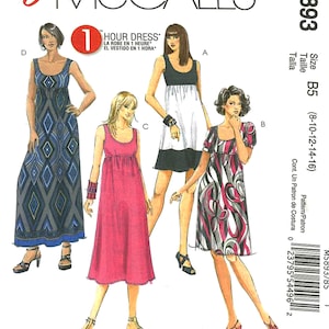 Patron De Couture McCall's - Barboteuse Et Ceinture - Taille 14-22 - Modèles A, B, C, D - Pour Tissus Crêpe, Coton, Tricot Stable